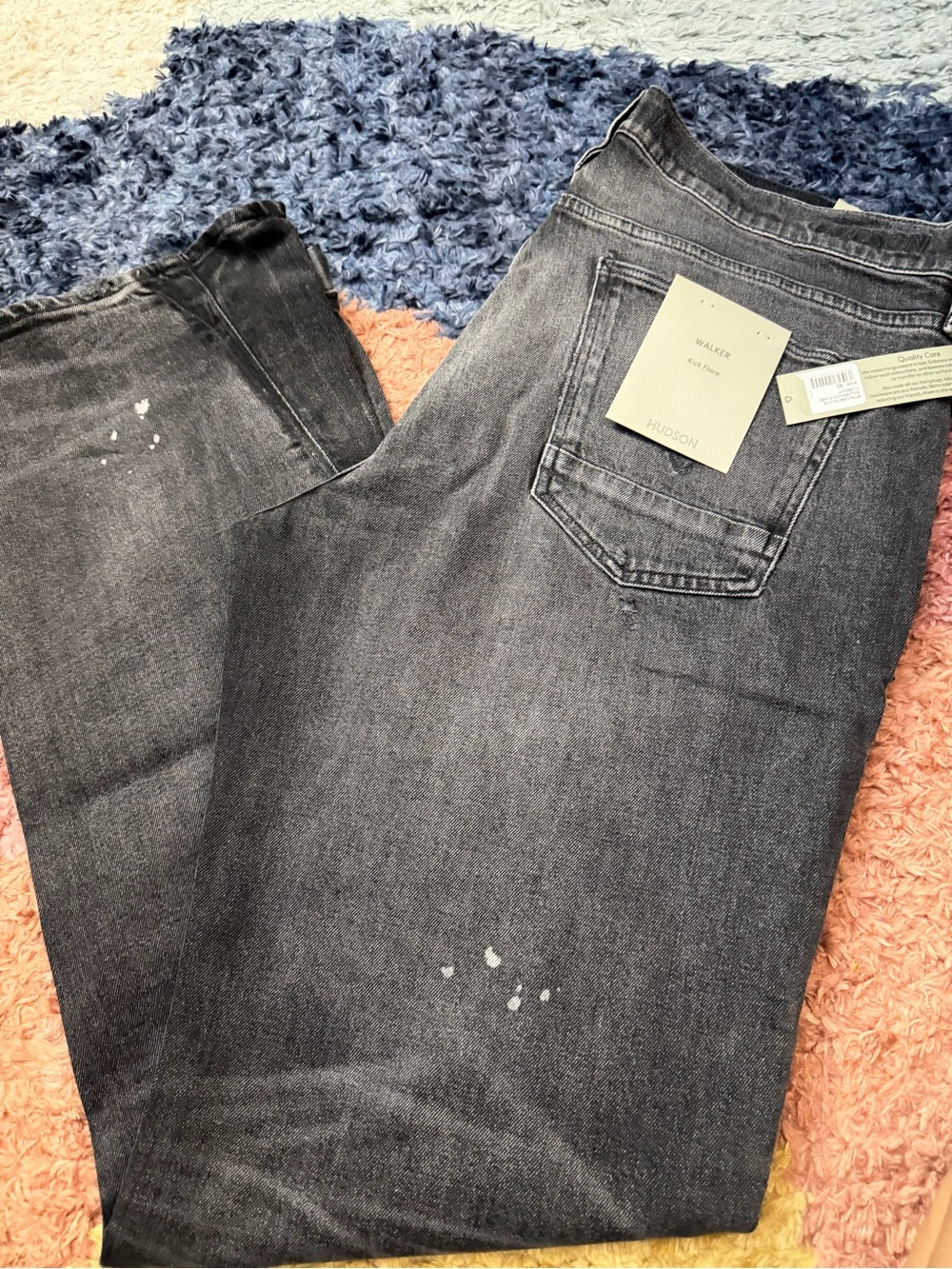Hudson Jeans Men’s Walker Bootcut Jeans - Washed Black
